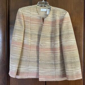Alfred Dunner Striped Jacket